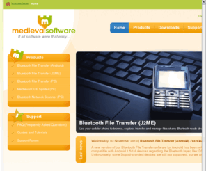 medieval.it: Medieval Software
Software products and custom development for mobile phones, cell phone, smartphones and Windows computers - If all software were that easy...