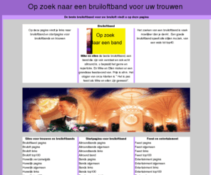 trouwen-bruiloftband.nl: bruiloftband muziek voor trouwfeest bruiloft feesten en partijen
Bruiloftband muziek voor feest trouwfeest bruiloft en partijen 