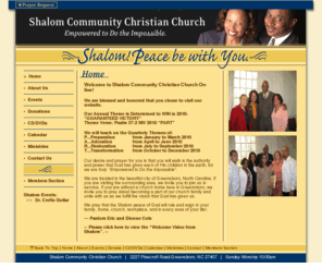 shalomword.org: Shalom Community Christian Church
Shalom Community Christian Church, Greensboro North Carolina, Church Listings of Christian Churchs