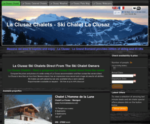 ski-holiday-deals.com: La Clusaz Chalets - Ski Chalet La Clusaz | 26 Chalets in La Clusaz
Ski chalet rental in La Clusaz. Fab chalets at great prices in the stunning snow sure resort of La Clusaz 1 hr from Geneva airport 220km of pistes/95 ski lifts