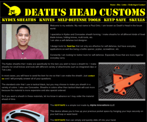 deathsheadcustoms.com: Death's Head Customs - Kydex Sheaths and Self-Defense Tools - KEYP SAFE
