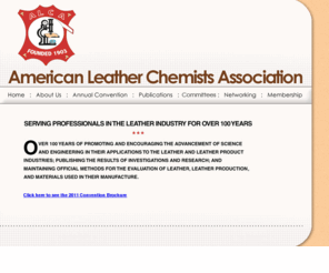 leatherchemists.org: {{{{ The American Leather Chemists Association }}}}
