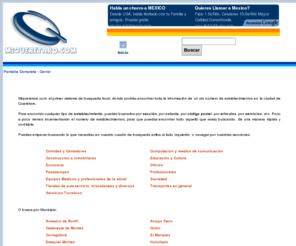 miqueretaro.com: Encuentra todo lo que quieras en Quertaro
Buscador local de todo tipo de negocios y servicios en Queretaro Mexico. Encuentra todo lo que busques de la a, a la z.
