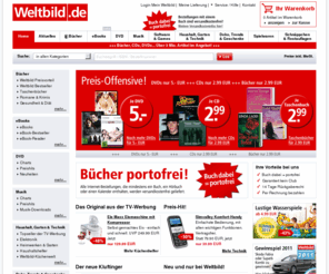 new-publication.com: Weltbild.de - Bücher versandkostenfrei, DVDs, CDs, Spielzeug, PC Spiele und vieles mehr
Bücher portofrei bei Weltbild.de. Über 3 Mio. Artikel: Bücher, DVDs, CDs, Geschenke, Elektronik, Software & Spielwaren mit bis zu 50% Preisvorteil gegenüber früheren Ladenpreisen!