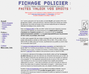 renseignementsgeneraux.net: RenseignementsGeneraux.net : faites valoir vos droits
Fichage policier : faites valoir vos droits !