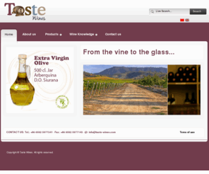 taste-wines.com: Taste Wines
Taste wines is your gate to spanish fine wines. We import spanish wines to china after a careful selection in several cellars all around Spain.