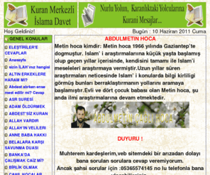 abdulmetinhoca.com: Abdul Metin Hoca
Kuran Merkezli Eğitim..