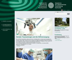 za-karlsruhe.de: Home - ZA Karlsruhe
Willkommen auf der Webseite der Akademie für Zahnärztliche Fortbildung, Karlsruhe