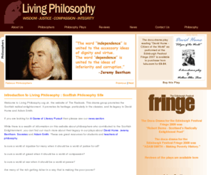 livingphilosophy.org.uk: Welcome to Living Philosophy, Edinburgh, Scotland UK
Living Philosophy bringing classical philosophers alive through play readings and docudramas at the Edinburgh Festival Fringe.