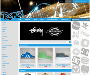 remixcasuals.com: Cheap Skateboarding Shoes, T- Shirts, Men’s Clothing - Jackets, Trainers, Hoodys - Remix Casuals
Shop online for cheap skateboarding shoes, clothing, men’s tee shirts, jackets, trainers, hoodys at Remix Casuals. Buy amazing clothing and footwear at great rates by shopping at our online store. 