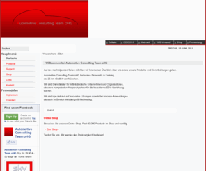 act-webhost.de: Start
Automotive Consulting Team oHG Ihr kompetenter Ansprechpartner im Bereich Softwarelösungen für Autohäuser. Ob DMS-Beratung, Consulting, technische Betreuung, Internetlösungen oder Individualprogrammierung - sprechen Sie uns an.