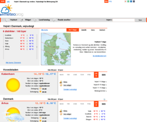 meteoprog.dk: METEOPROG.DK: Vejret i Danmark og verden.
Vejret i Danmark og verden. Nøyaktig vejrudsigt i Danmark. Detaljeret vejrudsigt i 1-15 dage i 112 byer i Danmark og 14000 byer i verden. Vejr widget. Vejrkort, satellite bilder, vanntemperatur. Vejr nyheder i Danmark og i verden. Vejret og helse. 