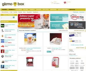 gizmobox.pl: Gizmobox.pl - Prezenty i gadżety
Masz problem ze znalezieniem odpowiedniego prezentu dla bliskiej Ci osoby? W naszym sklepie znajdziesz upominki dla każdego, bez względu na wiek czy zainteresowania. Oryginalne zabawki, zaskakujące gadżety, zabawne drobiazgi - obdarowani nimi będą z pewnością zadowoleni i zaskoczeni Twoją pomysłowością.