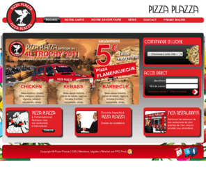 pizza-plazza.com: Pizza Plazza - Accueil
Commandez votre pizza à Pizza Plazza, à emporter ou à livrer, commandez en ligne, contactez nos restaurants, consultez nos menus et spécialités pizzas. 