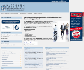 vetaxonline.info: WWW.PASSMANN-GMBH.DE - Treuhandgesellschaft mbH - Steuerberatungsgesellschaft
Passmann Treuhandgesellschaft mbH - Steuerberatungsgesellschaft