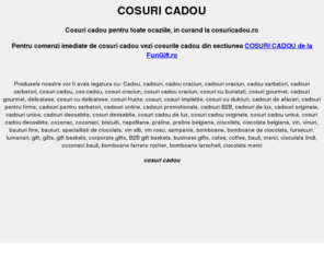 cosuricadou.com: Cosuri cadou
