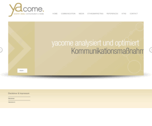 yacome.com: yacome - yasemin akalay communication & media
yacome - yasemin akalay communication & media