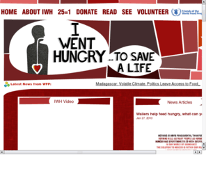 iwenthungry.org: I Went Hungry - Supporting the World Food Program
I WENT HUNGRY is a global music industry initiative started by the legendary reggae band the Wailers to help eradicate hunger.