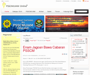 psscmuiam.org: PSSCMUIAM Online - Laman Rasmi PSSCMUIAM
Laman web Persatuan Seni Silat Cekak Malaysia Universiti Islam Antarabangsa Malaysia merupakan salah satu langkah untuk membolehkan ahli-ahli PSSCMUIAM seluruh negara berhubung antara satu sama lain melalui laman web ini