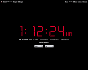 alarmclocker.com: Online Alarm Clock
Online Alarm Clock - Free internet alarm clock displaying your computer time.