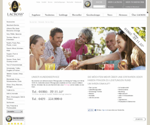 feinkost-handel.net: Feinkost Versand Lacross Gourmetwelt - Service-Menü
