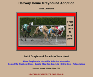 halfwayhomegreyhounds.com: Halfway Home Greyhound Adoption - Index
