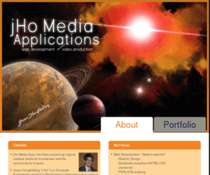 jasonhoughtaling.com: jHo Media Applications || Web Design and Development | Video Production
jHo Media Applications is a small business dedicated to web and video design.