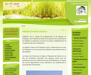 reseau-diapason24.com: Réseau Diapason 24
Réseau de sante pour la prévention des complications du diabète en Dordogne. Prise en charge multidisciplinaire et parcours de soins coordonnés.