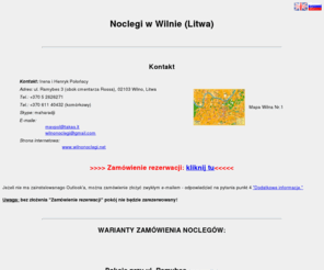 wilnonoclegi.com: Noclegi w Wilnie na Litwie
Mieszkania dla turystow w Wilnie na Litwie