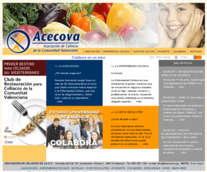 acecova.org: Asociacion de Celiacos de la Comunidad Valenciana 
Pagina Oficial de la Asociacion de Celiacos de la Comunidad Valanciana.