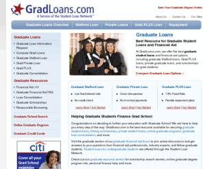 gradexcel.com: Graduate Loans - Financial Aid for Grad School
Graduate Loans provides best grad loans and financial aid for grad school such as the Graduate Stafford, Grad private and Grad PLUS Loans as well as graduate scholarships.