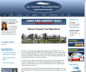 taxgriever.com: Welcome to All Island Tax Grievance
Long Island Property Tax Grievance- Nassau and Suffolk County