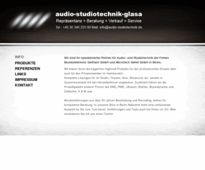 audio-studiotechnik.de: Info | audio-studiotechnik.de - Musikelektronic Geithain / Microtech Gefell Partner
audio-studiotechnik.de - ihr Ansprechpartner für profesionelle Studiotechnik von ME Geithain und Microtech Gefell.