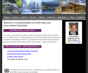 connienorthidaho.com: Connie Egerer - North Idaho Real Estate
Search for North Idaho real estate from my website.