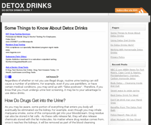 detox-drinks.com: Detox Drinks
Do Detox Drinks Work ?