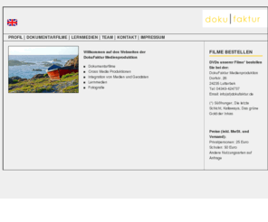 dokufaktur.org: DokuFaktur - Dokumentarfilme - Lernmedien - Landwirtschaft - Ernährung - Globalisierung
Willkommen auf den Webseiten der DokuFaktur Medienproduktion