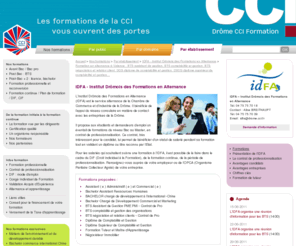 drome-ifv.com: Formation en alternance à Valence : BTS assistant de gestion, BTS comptabilité et gestion, BTS négociation et relation client, diplome de comptabilité et gestion...
Formations en alternance du Bac au Master à valence : formation en alternance assistante administrative et commerciale, bachelor commercial et marketing, formation alternance BTS assistant de gestion à valence, BTS comptabilité et gestion en alternance à valence, BTS négociation et relation client en alternance, diplôme supérieur en comptabilité et gestion, formation comptabilité et gestion à valence, formations en alternance à valence à l'Institut Drômois des Formations en Alternance IDFA de la CCI de la Drôme IDFA 04 75 75 70 39