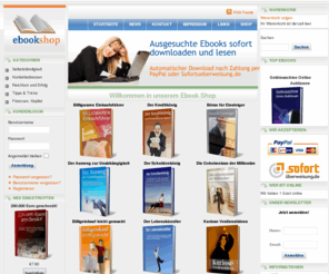 ebooks4u.mobi: Willkommen in unserem Ebook Shop
Ratgeber Ebooks sofort downloaden und Lesen