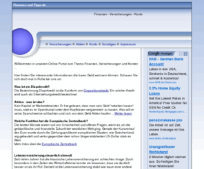 Finanzen-und-tipps.de: Tipps Zum Thema Finanzen, Versicherungen, Aktien ...