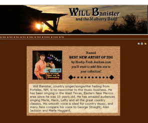 willbannister.com: Will Banister & the Mulberry Band
Will Banister and the Mulberrys, Turned Her on To Country CD was recorded at Mulhair Studios and produced by Clovissite Records. Will Banister and the Mulberrys are available for live performances