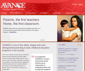 avance.org: AVANCE
Parents, the first teachers. The Home, the first classroom. AVANCE is the promise of hope for our community.