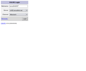 scoutlink.ch: CGI:IRC Login
