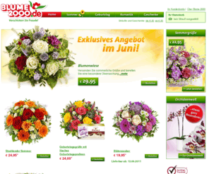 zweitausen-blumen.com: Blume 2000 Blumenversand - Blumen Online: Geschenkideen und Blumengrüße
Blumenversand Blume 2000.de: Verschicken von Blumensträußen in ganz Deutschland. 7-Tage-Frische- und Geld-zurück-Garantie. Lieferung zum Wunschtermin.