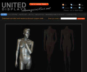 mannequinsrus.net: Mannequins R Us
Custom female mannequins, male mannequins and vintage mannequins.