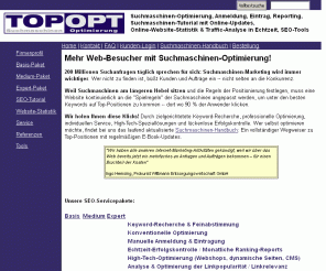 suchmaschinen-handbuch.de: Suchmaschinen Optimierung - Suchmaschinenoptimierung - Anmeldung & Eintrag
Nur hier gibt's das permanent aktualisierte Suchmaschinen-Handbuch sowie professionelle Suchmaschinen-Optimierung mit Online-Erfolgskontrolle!