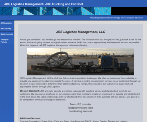 jrelogistics.com: JRE Logistics Management/ JRE Trucking and Hot Shot
