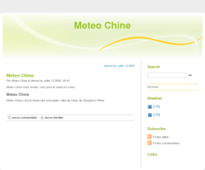 meteo-chine.com: Meteo Chine
Meteo Chine