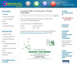 sarh.es: Sociedad Andaluza de Radiofísica Hospitalaria
Página Web de la Sociedad Andaluza de Radiofísica Hospitalaria (SARH)