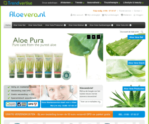 aloeverashop.com: Aloë Vera | Aloë Vera Bestellen | Aloe Vera Kopen
Aloevera.nl bestaat sinds 1998, en was de eerste Aloe Vera leverancier van Nederland. Hier vindt u 100% pure Aloe Vera voor een optimale gezondheid!