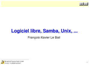 lebail.org: Logiciel libre, Samba, Unix
Logiciel libre, Samba, Unix